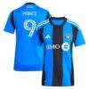 Prince Owusu CF Montreal adidas Women's 2025 Montréal Original Replica Player Jersey - Blue - Front View