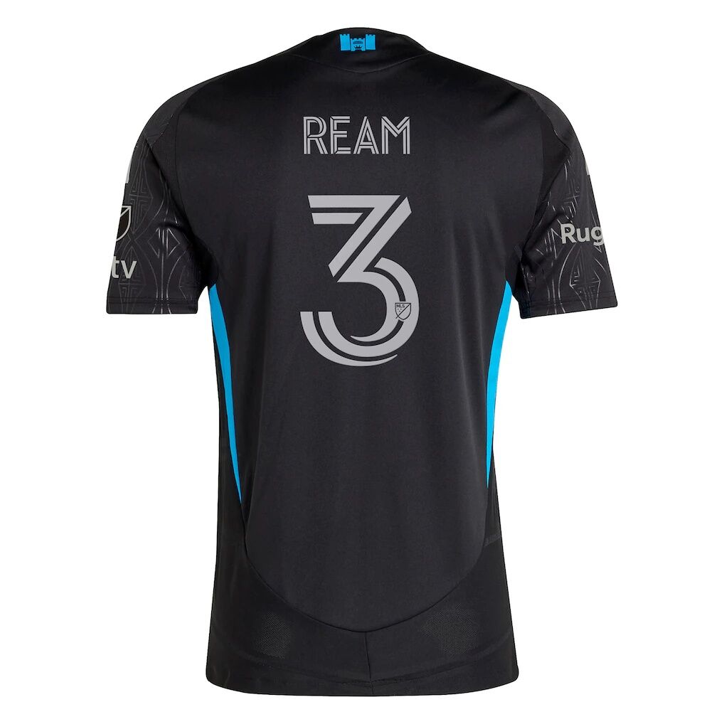 Tim Ream Charlotte FC adidas 2025 Fortress Kit Authentic Player Jersey
