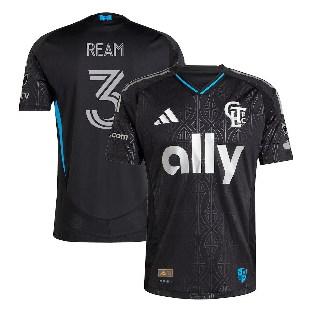 Tim Ream Charlotte FC adidas 2025 Fortress Kit Authentic Player Jersey