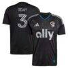 Tim Ream Charlotte FC adidas 2025 Fortress Kit Replica Player Jersey - Black - Front View