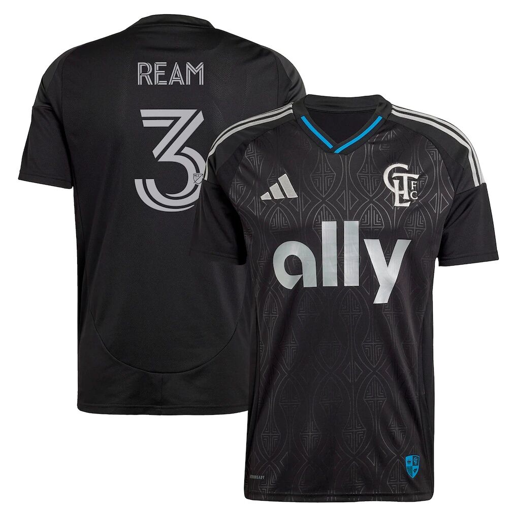 Tim Ream Charlotte FC adidas 2025 Fortress Kit Replica Player Jersey