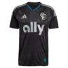 Tim Ream Charlotte FC adidas 2025 Fortress Kit Replica Player Jersey - Black - Side View