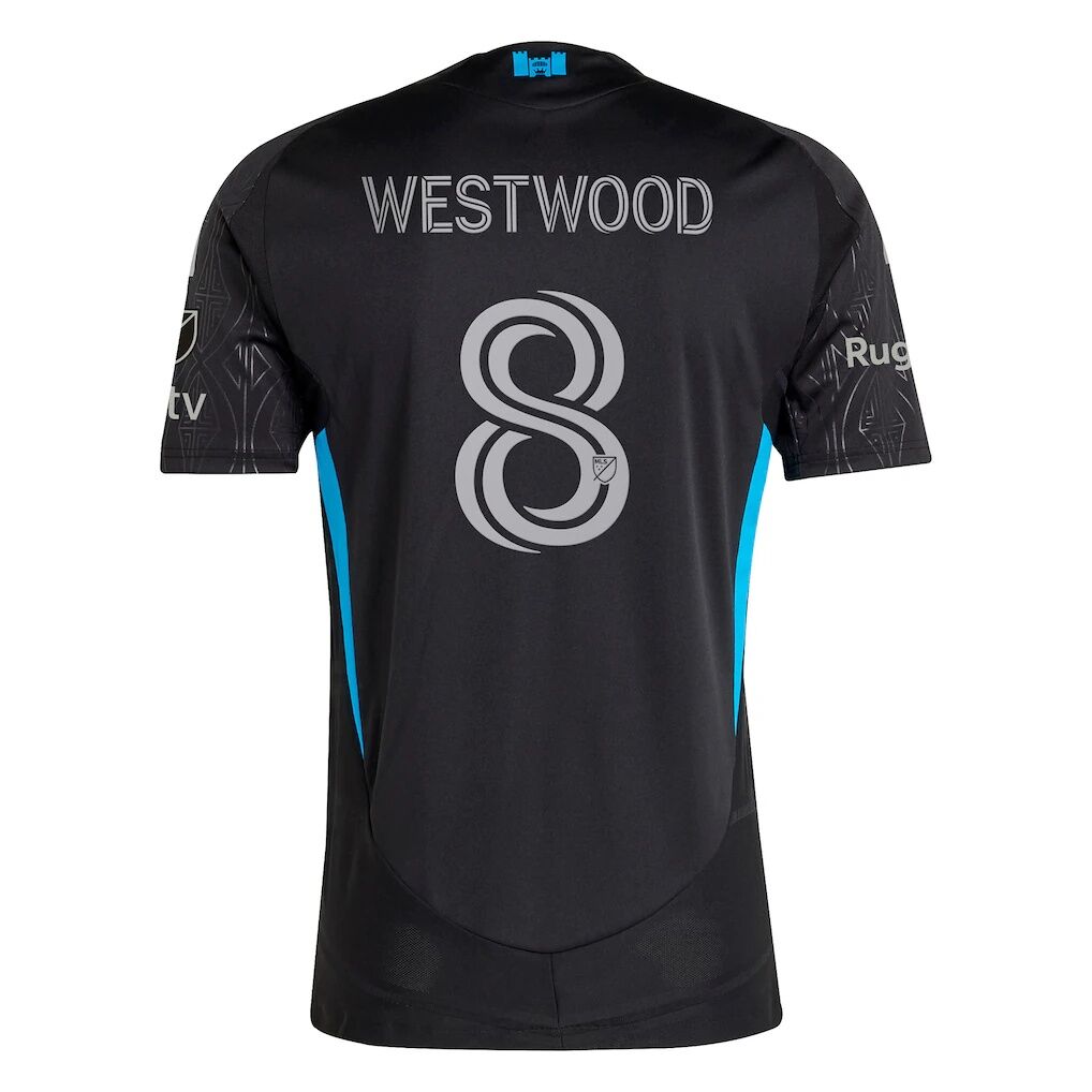 Ashley Westwood Charlotte FC adidas 2025 Fortress Kit Authentic Player Jersey