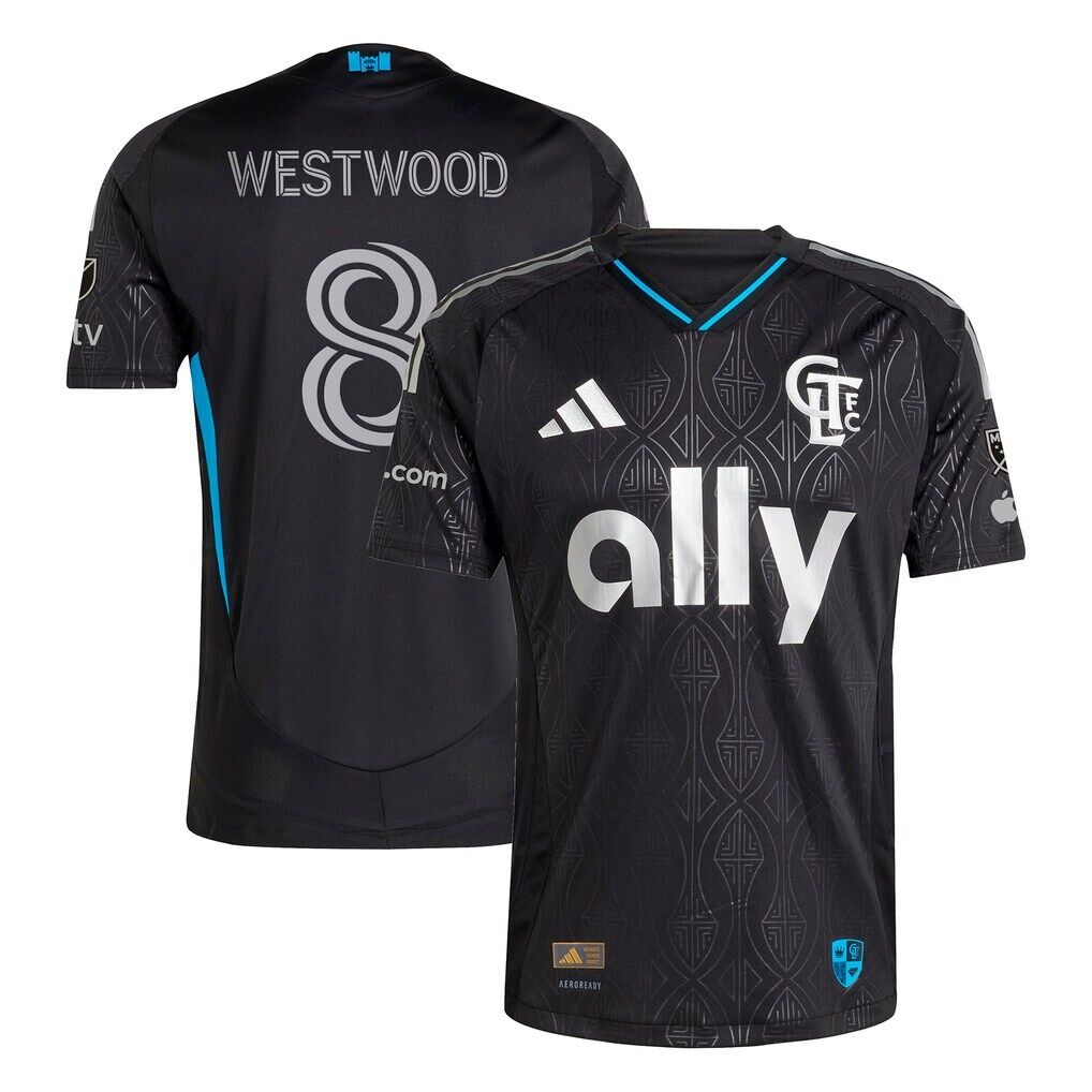 Ashley Westwood Charlotte FC adidas 2025 Fortress Kit Authentic Player Jersey