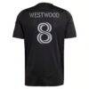 Ashley Westwood Charlotte FC adidas 2025 Fortress Kit Replica Player Jersey - Black - Detail View