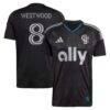 Ashley Westwood Charlotte FC adidas 2025 Fortress Kit Replica Player Jersey - Black - Front View