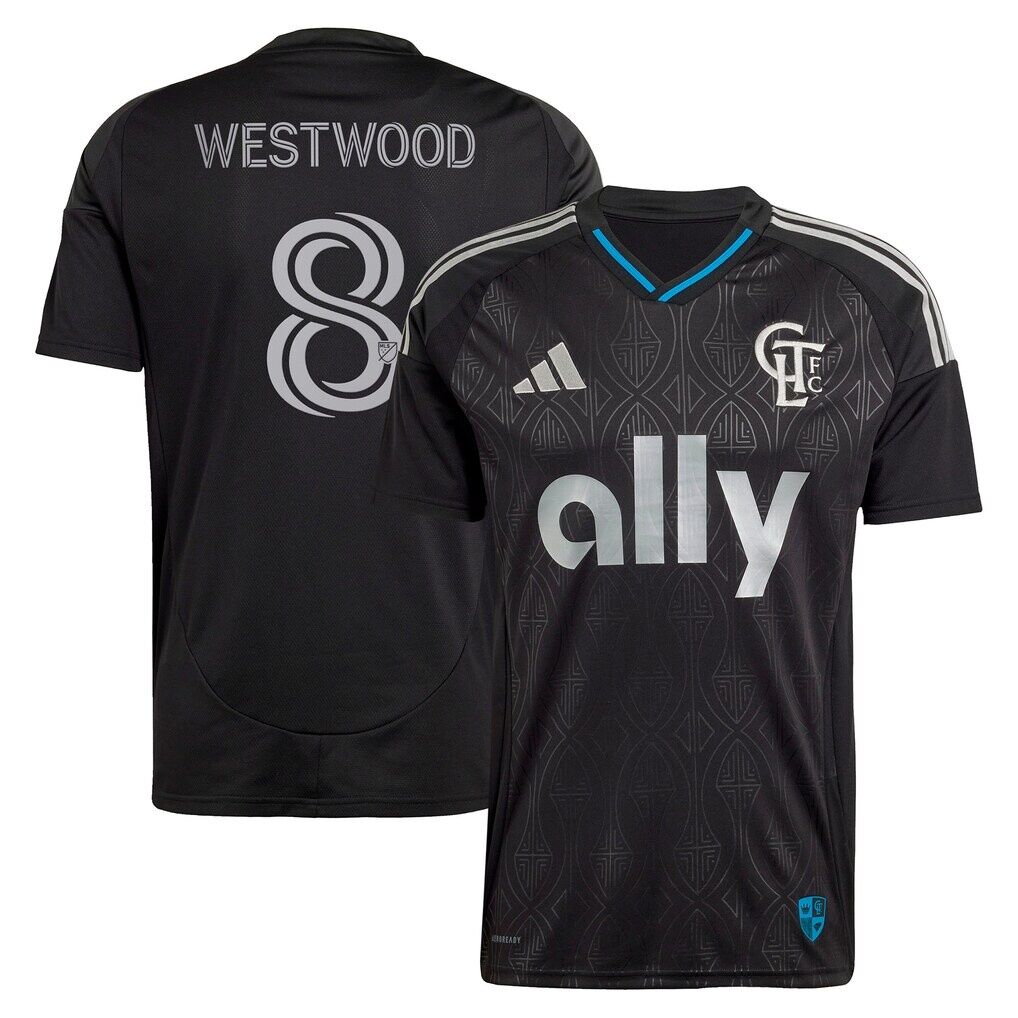 Ashley Westwood Charlotte FC adidas 2025 Fortress Kit Replica Player Jersey