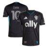 Wilfried Zaha Charlotte FC adidas 2025 Fortress Kit Authentic Player Jersey - Black - Front View