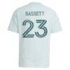 Cole Bassett Colorado Rapids adidas Youth 2025 Headwaters Replica Player Jersey - Green - Detail View