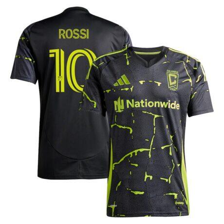 Diego Rossi Columbus Crew adidas 2025 The Goosebumps Kit Replica Player Jersey - Black - Front View