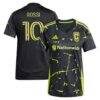 Diego Rossi Columbus Crew adidas Women's 2025 The Goosebumps Kit Replica Player Jersey - Black - Front View