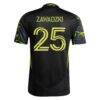 Sean Zawadzki Columbus Crew adidas 2025 The Goosebumps Kit Authentic Player Jersey - Black - Detail View