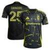 Sean Zawadzki Columbus Crew adidas 2025 The Goosebumps Kit Authentic Player Jersey - Black - Front View