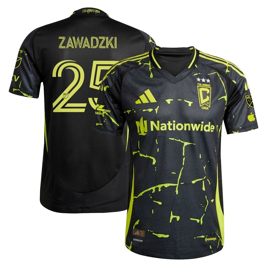 Sean Zawadzki Columbus Crew adidas 2025 The Goosebumps Kit Authentic Player Jersey