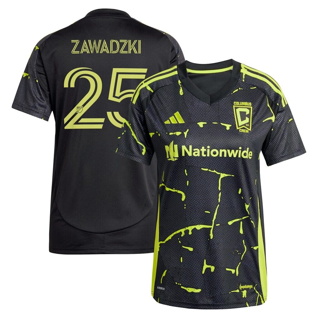 Sean Zawadzki Columbus Crew adidas Women's 2025 The Goosebumps Kit Replica Player Jersey