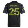 Sean Zawadzki Columbus Crew adidas Youth 2025 The Goosebumps Kit Replica Player Jersey - Black - Detail View