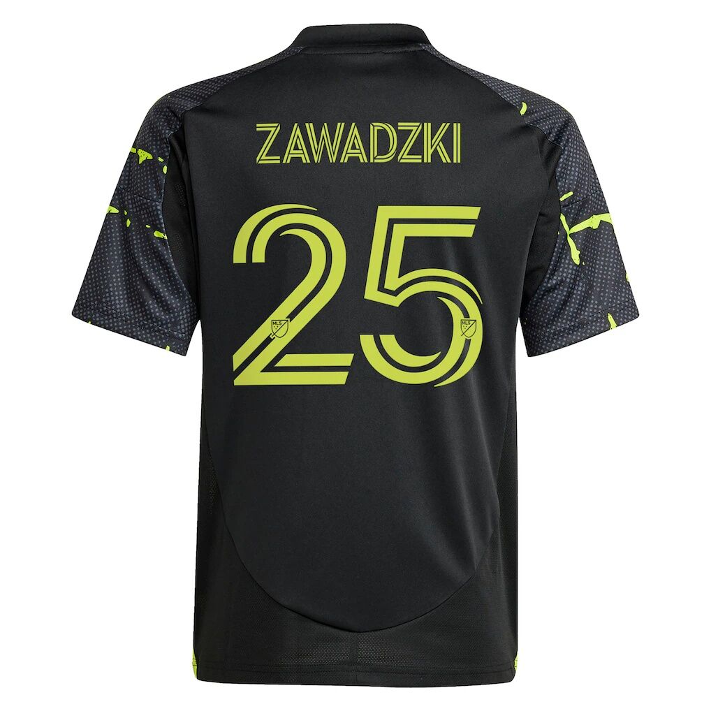 Sean Zawadzki Columbus Crew adidas Youth 2025 The Goosebumps Kit Replica Player Jersey