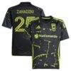 Sean Zawadzki Columbus Crew adidas Youth 2025 The Goosebumps Kit Replica Player Jersey - Black - Front View