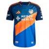 Miles Robinson FC Cincinnati adidas 2025 Orange and Blue Legacy Kit Authentic Player Jersey - Blue - Side View