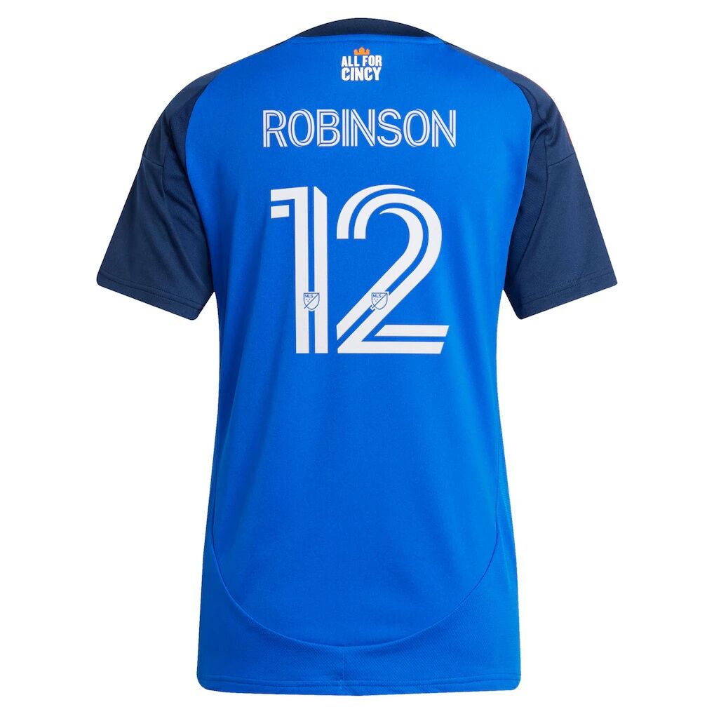 Miles Robinson FC Cincinnati adidas Women's 2025 Orange and Blue Legacy Kit Replica Player Jersey