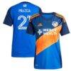 Matt Miazga FC Cincinnati adidas Women's 2025 Orange and Blue Legacy Kit Replica Player Jersey - Blue - Front View