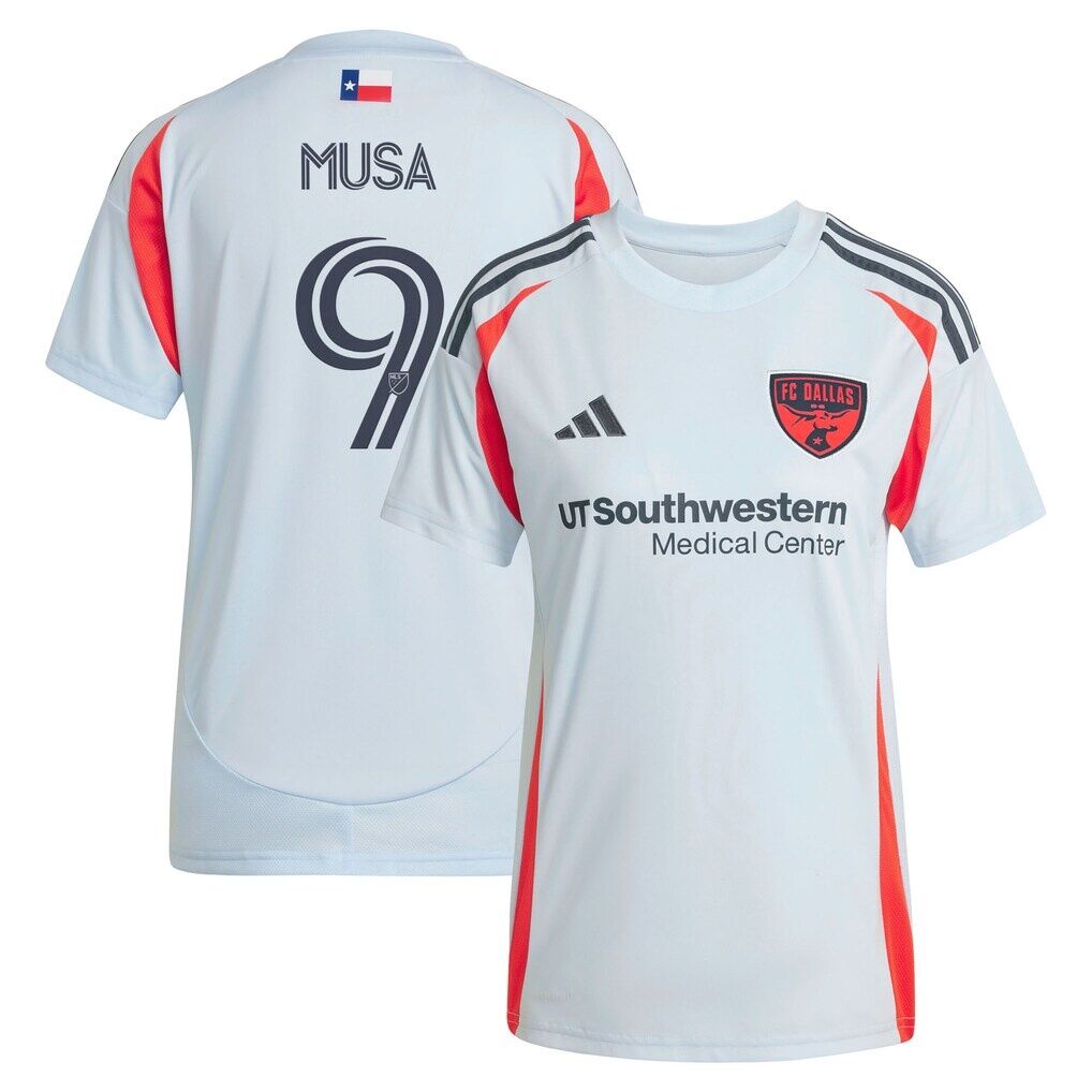 Petar Musa FC Dallas adidas Women's 2025 The Inferno Kit Replica Player Jersey - Light Blue
