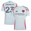 Logan Farrington FC Dallas adidas 2025 The Inferno Kit Replica Player Jersey - - Front View