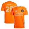 Griffin Dorsey Houston Dynamo FC adidas 2025 Season 20 Replica Player Jersey - Orange - Front View