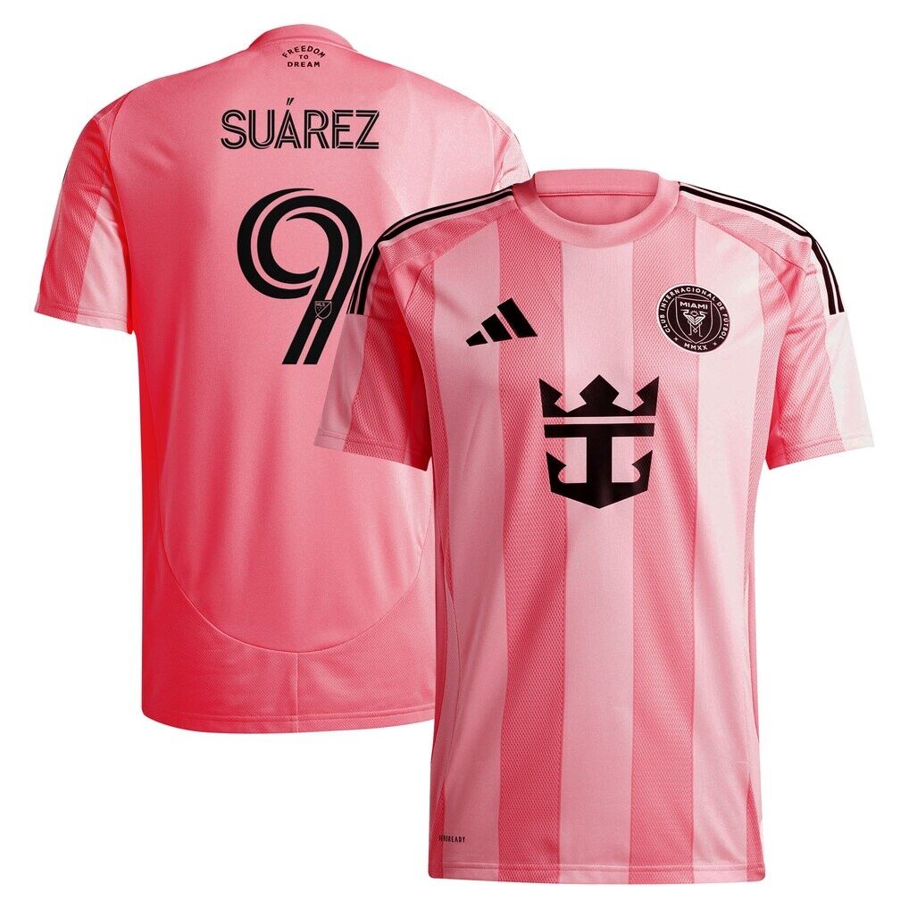 Luis Suárez Inter Miami CF adidas 2025 Euforia Replica Player Jersey - Light Pink