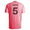 Sergio Busquets Inter Miami CF adidas 2025 Euforia Replica Player Jersey - Light Pink - Detail View