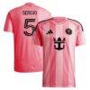 Sergio Busquets Inter Miami CF adidas 2025 Euforia Replica Player Jersey - Light Pink - Front View