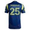 Walker Zimmerman Nashville SC adidas 2025 The Heart Of Nashville Kit Authentic Player Jersey - Navy - Detail View