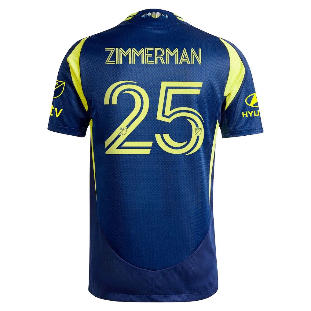 Walker Zimmerman Nashville SC adidas 2025 The Heart Of Nashville Kit Authentic Player Jersey