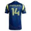 Jacob Shaffelburg Nashville SC adidas 2025 The Heart Of Nashville Kit Authentic Player Jersey - Navy - Detail View