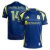 Jacob Shaffelburg Nashville SC adidas 2025 The Heart Of Nashville Kit Authentic Player Jersey - Navy - Front View