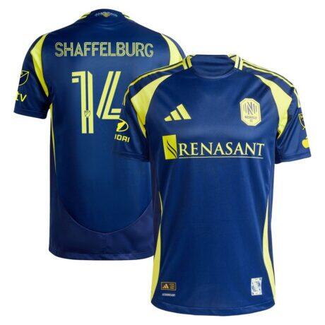 Jacob Shaffelburg Nashville SC adidas 2025 The Heart Of Nashville Kit Authentic Player Jersey - Navy - Front View
