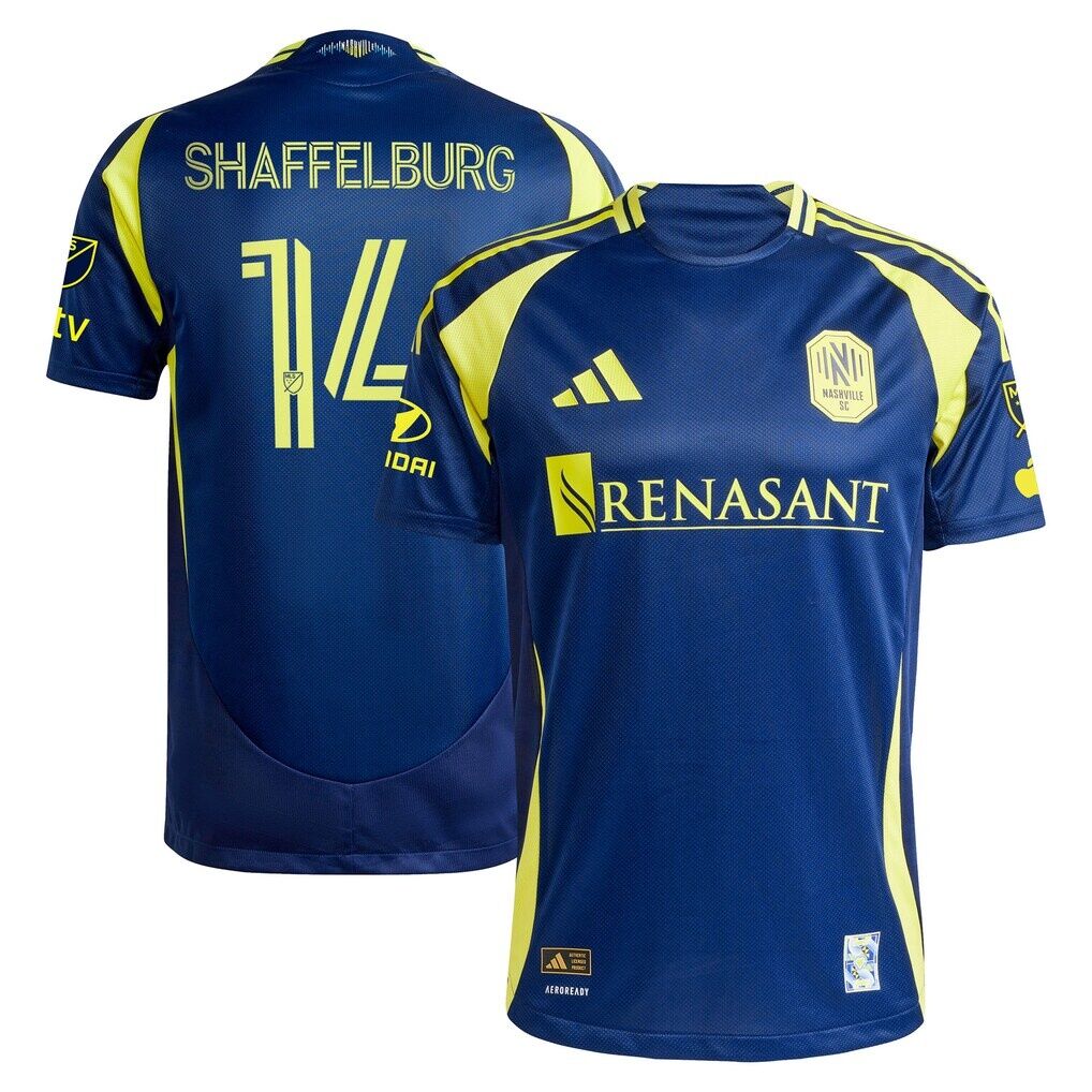 Jacob Shaffelburg Nashville SC adidas 2025 The Heart Of Nashville Kit Authentic Player Jersey