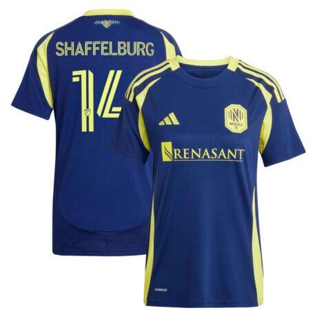 Jacob Shaffelburg Nashville SC adidas Women's 2025 The Heart of Nashville Kit Replica Player Jersey - Navy - Front View