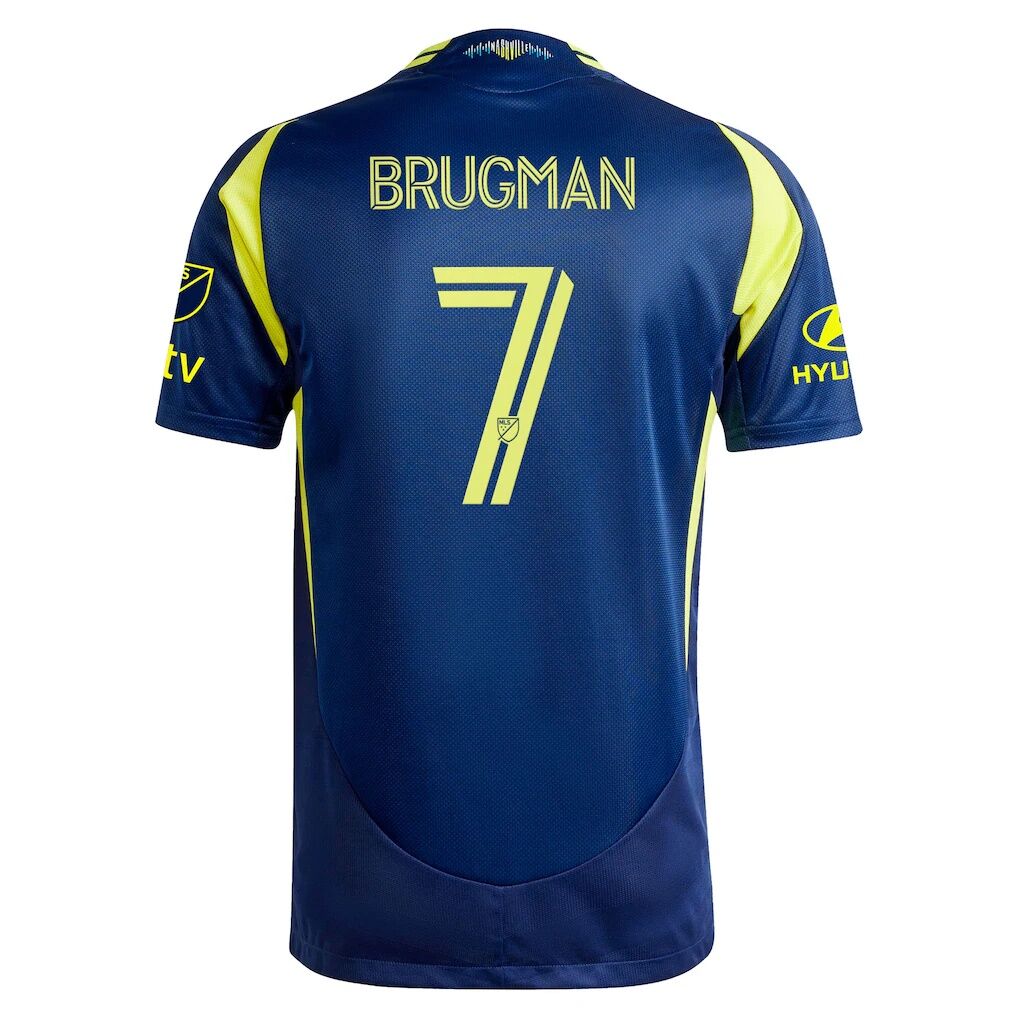 Gastón Brugman Nashville SC adidas 2025 The Heart Of Nashville Kit Authentic Player Jersey