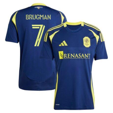 Gastón Brugman Nashville SC adidas 2025 The Heart of Nashville Kit Replica Player Jersey - Navy - Front View