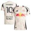 Emil Forsberg New York Red Bulls adidas 2025 Stone Kit Authentic Player Jersey - - Front View