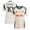 Emil Forsberg New York Red Bulls adidas Women's 2025 Stone Kit Replica Player Jersey - - Front View