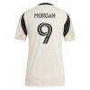 Lewis Morgan New York Red Bulls adidas Women's 2025 Stone Kit Replica Player Jersey - - Detail View