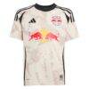 Daniel Edelman New York Red Bulls adidas Youth 2025 Stone Kit Replica Player Jersey - - Side View