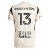 Eric Maxim Choupo-Moting New York Red Bulls adidas 2025 Stone Kit Authentic Player Jersey - Tan - Detail View