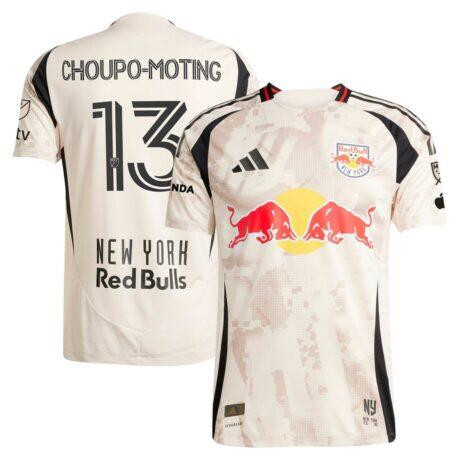 Eric Maxim Choupo-Moting New York Red Bulls adidas 2025 Stone Kit Authentic Player Jersey - Tan - Front View