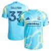 Quinn Sullivan Philadelphia Union adidas 2025 The Voltage Kit Authentic Player Jersey - Blue - Front View