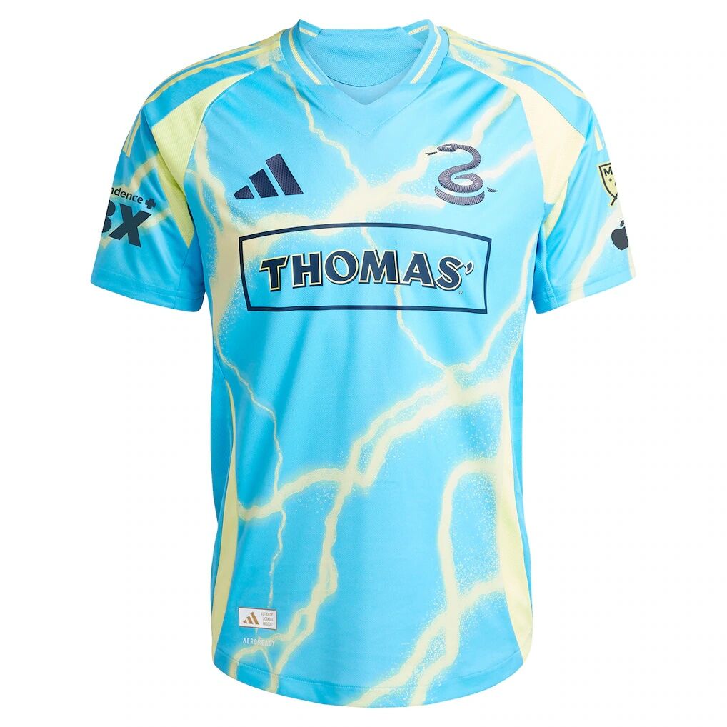 Quinn Sullivan Philadelphia Union adidas 2025 The Voltage Kit Authentic Player Jersey