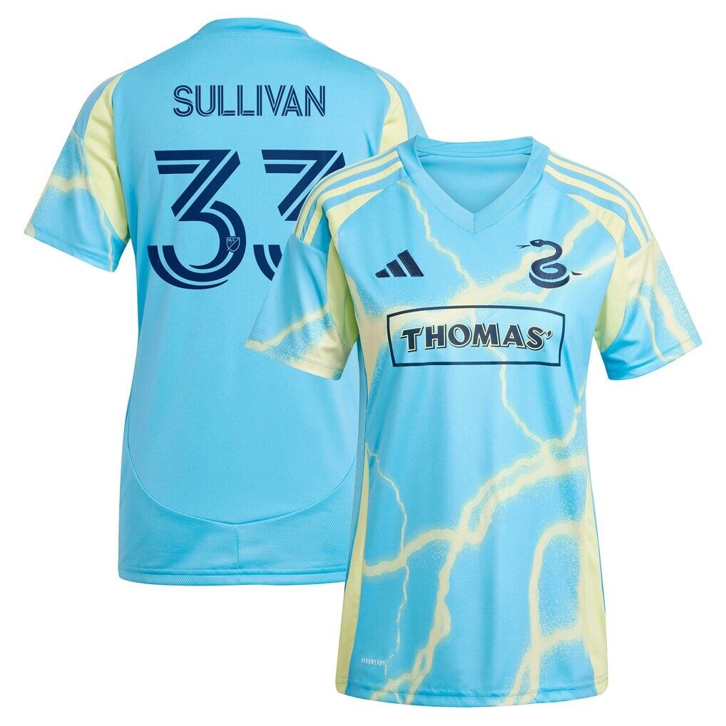 Quinn Sullivan Philadelphia Union adidas Women's 2025 The Voltage Kit Replica Player Jersey