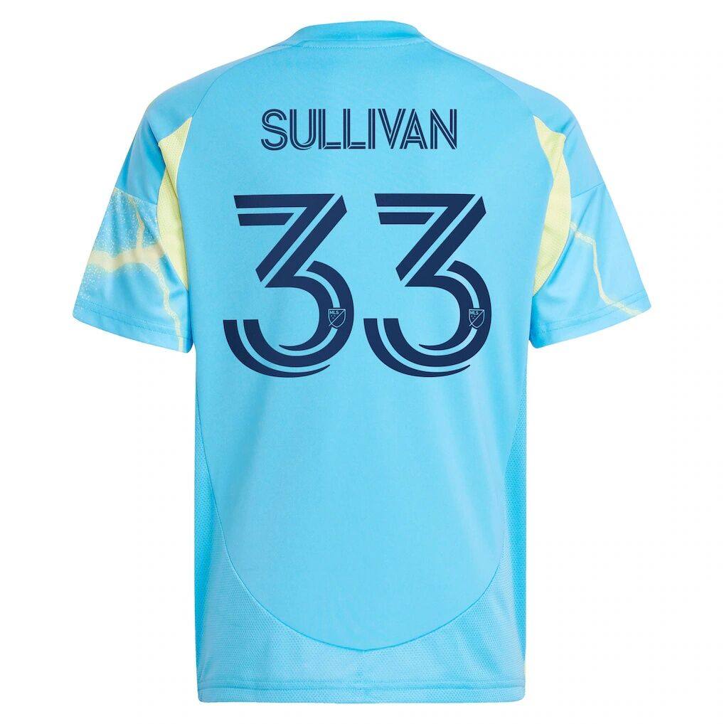 Quinn Sullivan Philadelphia Union adidas Youth 2025 The Voltage Kit Replica Player Jersey